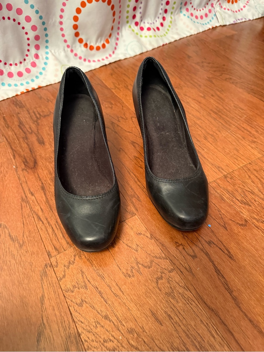 Clarks Black Women's Mid Heel Pump
